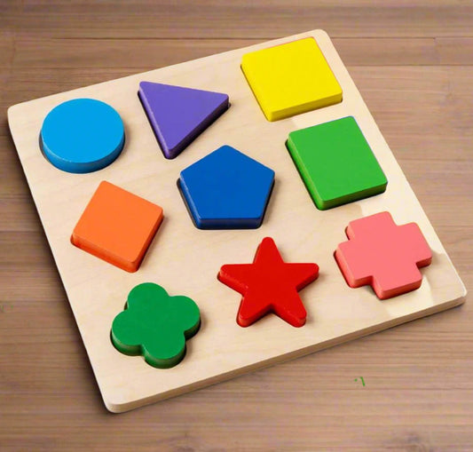 Color & Shape Recognition Puzzle Board