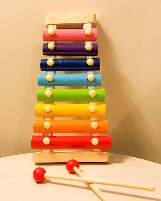 🎵 Montessori Wooden Xylophone – 8-Tone Musical Toy for Toddlers