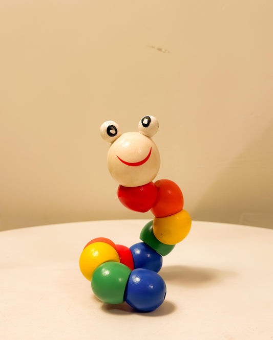 🐛 Wooden Baby Caterpillar – Fine Motor Skills Training Toy