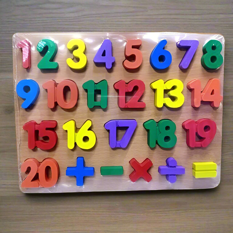 🧠 Educational Wooden Puzzle Set – Capital & Small Letters + Numbers + Arabic Letters