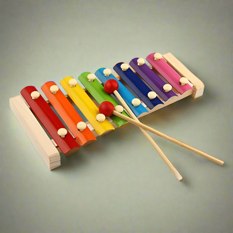 🎵 Montessori Wooden Xylophone – 8-Tone Musical Toy for Toddlers