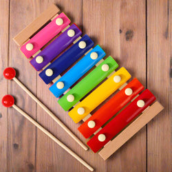 🎵 Montessori Wooden Xylophone – 8-Tone Musical Toy for Toddlers