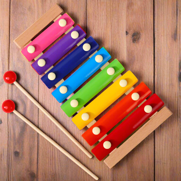 🎵 Montessori Wooden Xylophone – 8-Tone Musical Toy for Toddlers