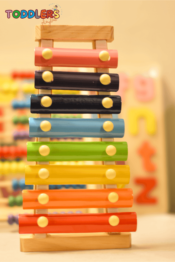 🎵 Montessori Wooden Xylophone – 8-Tone Musical Toy for Toddlers