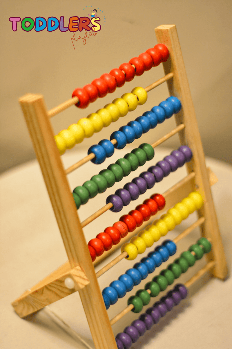 🔢 Wooden Montessori Abacus – 10-Row Colorful Counting Toy (Build Early Math Confidence Through Play!)